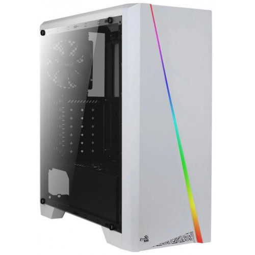 Gabinete Gamer Aerocool, Cylon RGB 67630, Mid Tower, Acrílico, White, Sem Fonte, Com 1 Fan