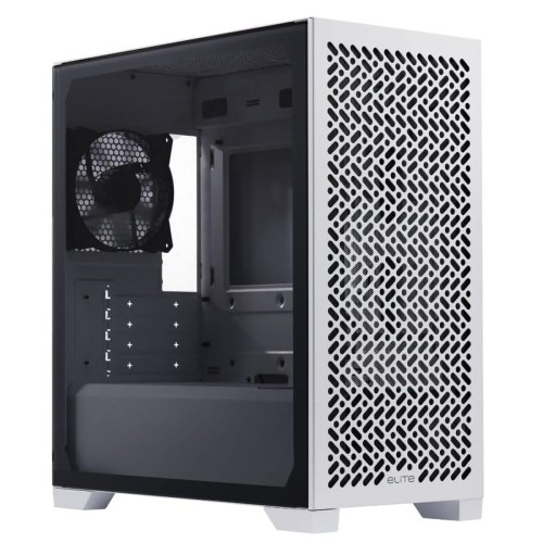 Gabinete Gamer Cooler Master Elite 302, Vidro Temperado, Mid Tower, mATX, Com 1 Fan, Branco, E302-WGNN-S00