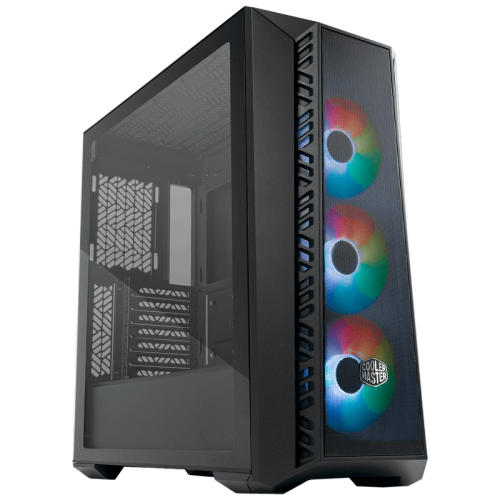 Gabinete Gamer Cooler Master Masterbox 520 Mesh, Mid Tower, Vidro Temperado, E-ATX, Black, Com 3 Fans MB520-KGNN-S00