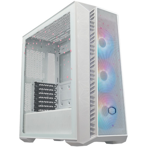 Gabinete Gamer Cooler Master Masterbox 520 Mesh Sakura Limited Edition, Mid Tower, Vidro Temperado, E-ATX, White, Com 3 Fans ARGB, MB520-WGNN-S02