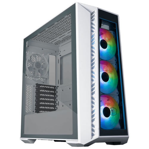 Gabinete Gamer Cooler Master Masterbox 520, Mid Tower, Vidro Temperado, ATX, White, Com 4 Fans, ARGB, MB520-WGNN-S01
