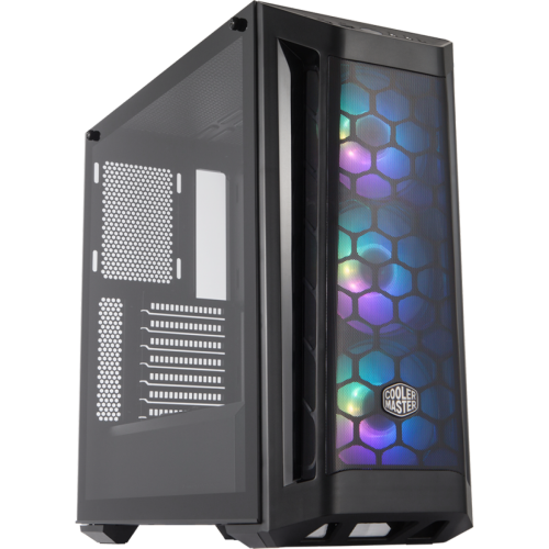 Gabinete Gamer Cooler Master Masterbox MB511, ARGB, Mid Tower, Black, Sem Fonte, Com 3 Fans, MCB-B511D-KGNN-RGA