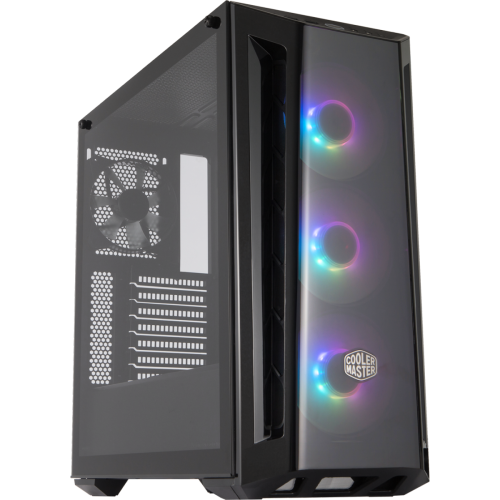 Gabinete Gamer Cooler Master Masterbox MB520, ARGB, Mid Tower, Black, Sem Fonte, Com 4 Fans, MCB-B520-KGNN-RGA