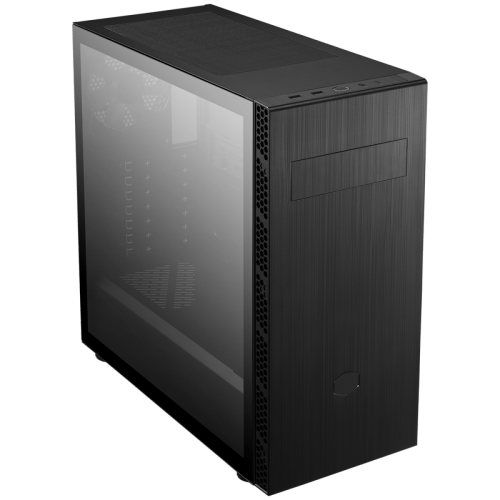 Gabinete Gamer Cooler Master Masterbox MB600L V2 TG, Mid Tower, Black, Sem Fonte, Com 1 Fan, Com ODD, MB600L2-KGNN-S00