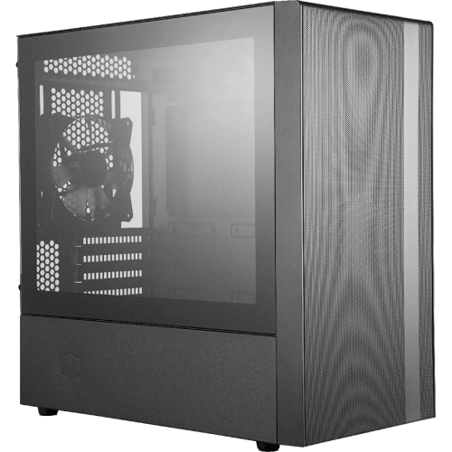 Gabinete Gamer Cooler Master MasterBox NR400, Mini Tower, Vidro Temperado, Com 2 Fans, Black, Sem Fonte, MCB-NR400-KGNN-S00