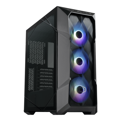 Gabinete Gamer Cooler Master Masterbox TD500 Mesh V2, Mid Tower, ATX, Vidro Temperado, Sem Fonte, Com 3 Fan, ARGB, Black, TD500V2-KGNN-S00