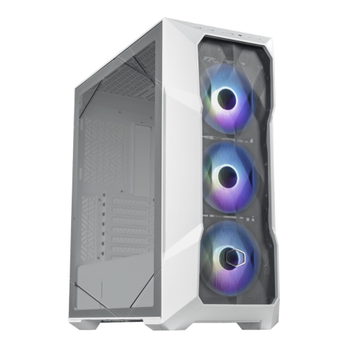 Gabinete Gamer Cooler Master Masterbox TD500 Mesh V2, Mid Tower, ATX, Vidro Temperado, Sem Fonte, Com 3 Fan, ARGB, White, TD500V2-WGNN-S00