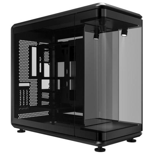 Gabinete Gamer Cooler Master MasterFrame 360 Panorama, Vidro Temperado, Mid Tower, ATX, Sem Fans, Preto, MF360-KINN-S00