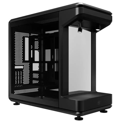 Gabinete Gamer Cooler Master MasterFrame 360 Stage Mirror, ARGB, Vidro Temperado, Mid Tower, ATX, Preto, MF360-KHNN-S01