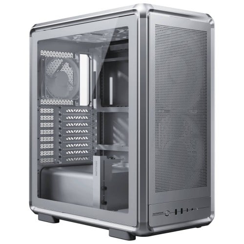 Gabinete Gamer Cooler Master MasterFrame 500 Mesh, Mid-Tower, Vidro Temperado, E-ATX, Prata, Com 3 Fans, MF500M-SHNN-S00