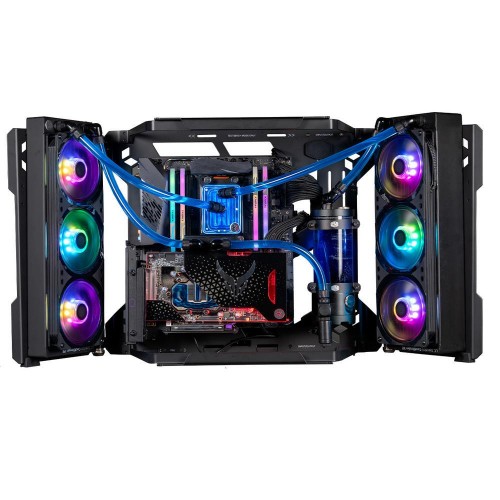 Gabinete Gamer Cooler Master MasterFrame 700, Sem Fonte, Sem Fan, Vidro Temperado, Black, MCF-MF700-KGNN-S00