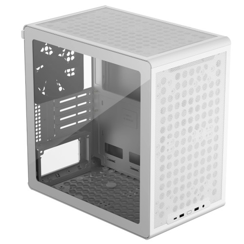 Gabinete Gamer Cooler Master Q300L V3, Mini Tower, mATX, Com 1 Fan, Branco, Q300LV3-WGNN-S00