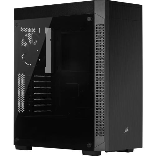Gabinete Gamer Corsair, 110R, Mid Tower, Vidro Temperado, ATX, Black, CC-9011183-WW, Sem Fonte, Sem Fan