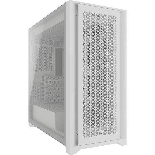 Gabinete Gamer Corsair 5000D Airflow, Mid Tower, Vidro Temperado, ATX, Sem Fans, Branco, CC-9011262-WW
