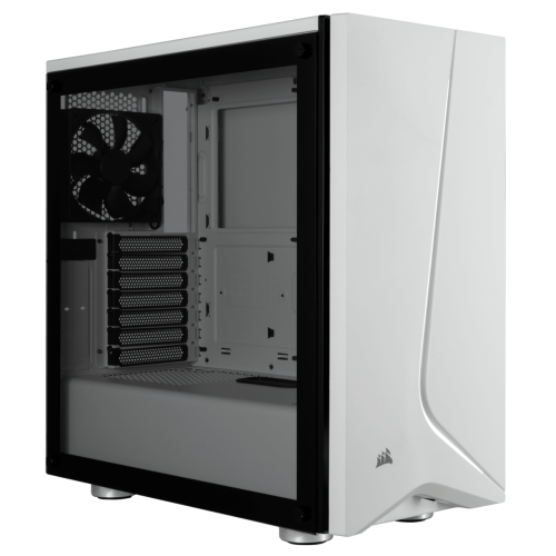 Gabinete Gamer Corsair Carbide SPEC-06, Mid Tower, Com 2 Fan, Vidro temperado, White, Sem Fonte, CC-9011145-WW
