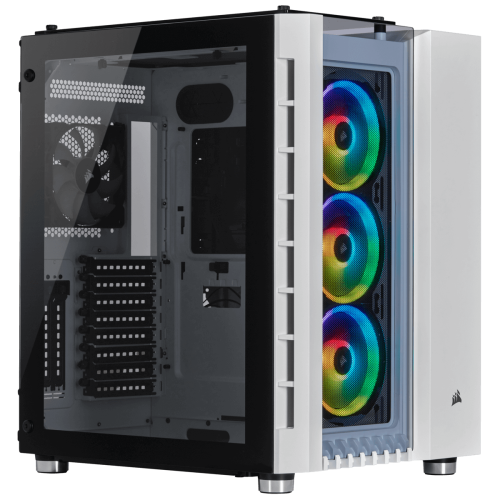 Gabinete Gamer Corsair Crystal 680x RGB, Full Tower, Vidro Temperado, White, Sem Fonte, Com 4 Fans, CC-9011169-WW