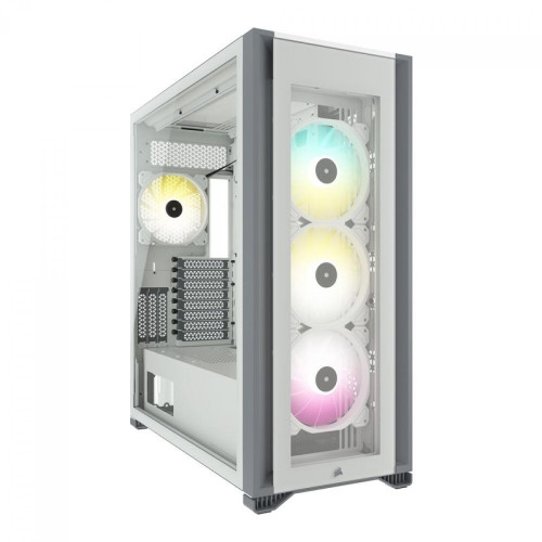 Gabinete Gamer Corsair iCUE 7000X RGB, Full Tower, Vidro Temperado, White, ATX, Sem Fonte, Com 4 Fans, CC-9011227-WW