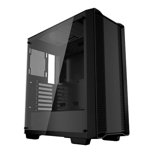Gabinete Gamer DeepCool CC560 Limited, Black, Mid Tower, Vidro Temperado, ATX, Sem Fonte, Sem Fan, R-CC560-BKNAA0-C-1