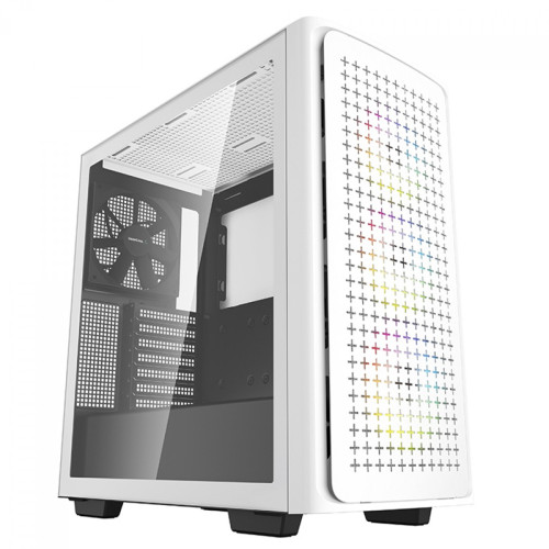 Gabinete Gamer DeepCool CK560 WH, White, Mid Tower, Vidro Temperado, E-ATX, Sem Fonte, Com 4 Fans, R-CK560-WHAAE4-G-1