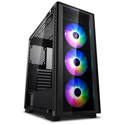 Gabinete Gamer DeepCool Matrexx 50, Mid Tower, Vidro temperado, Black, Sem Fonte, Sem Fan, DP-ATX-MATREXX50-BR