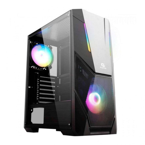 Gabinete Gamer Fortrek Black Hawk RGB, Mid Tower, Black, Sem Fonte, Com 1 Fan, 70570