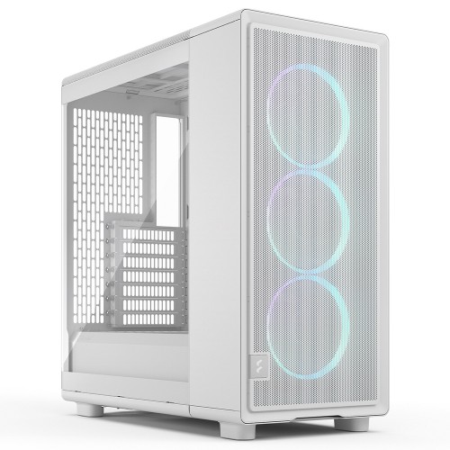 Gabinete Gamer Fractal Design Epoch, RGB, Mid Tower, Vidro Temperado, ATX, Sem Fonte, Com 3 Fans, Branco, FD-C-EPO1A-05