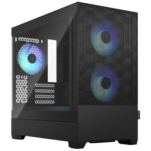 Gabinete Gamer Fractal Design Pop Mini Air, RGB, Mini Tower, mATX, Sem Fonte, Com 3 Fans, Preto, FD-C-POR1M-06