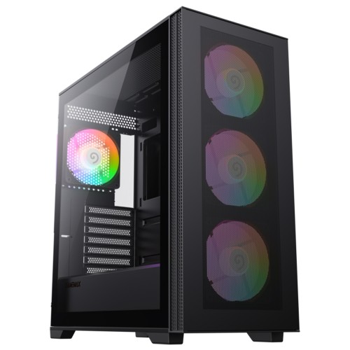 Gabinete Gamer Gamemax Quest Black, Mid Tower, E-ATX, Vidro