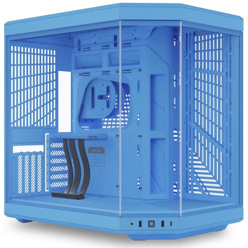 Gabinete Gamer Hyte Y70 Blueberry Milk, Mid Tower, Vidro Temperado, EATX, Sem Fans, Azul, CS-HYTE-Y70-BM