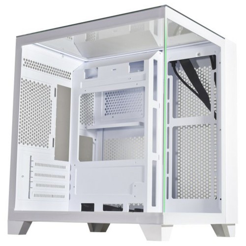 Gabinete Gamer K-MEX Aquario Visão CG-W725, Mid Tower, Vidro Temperado, m-ATX, Sem Fan, Branco, CGW725RH002CB0X