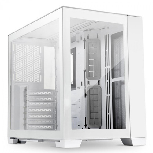 Gabinete Gamer Lian Li 011 Dynamic Mini, Mini Tower, Vidro Temperado, White, ATX, Sem Fonte, Sem Fan, O11DMINI-S