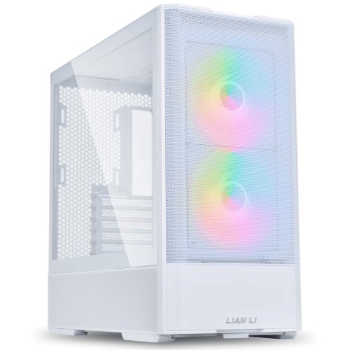 Gabinete Gamer Lian Li Lancool 207 RW, RGB, Mid Tower, Vidro Temperado, ATX, Sem Fonte, Com 4 Fans, Branco, LAN207RW WHITE - Open Box