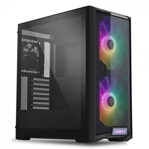 Gabinete Gamer Lian Li Lancool 215, Mid Tower, Vidro Temperado, Black, ATX, Sem Fonte, Com 3 Fans, Lancool 215
