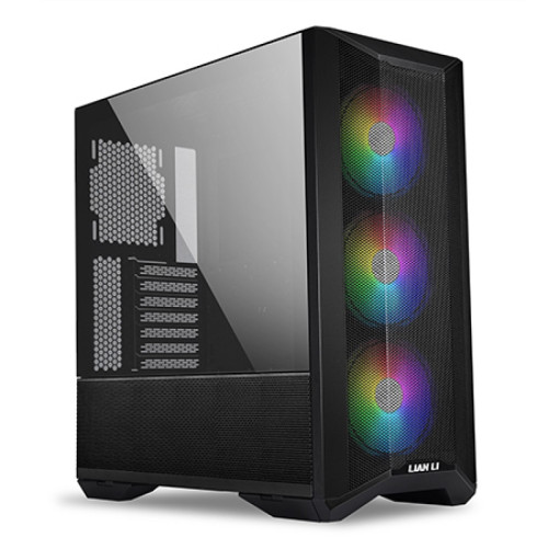 Gabinete Gamer Lian Li, Lancool II Mesh C RGB-X, Mid Tower, Vidro Temperado, Black, Sem Fonte, Com 3 Fans