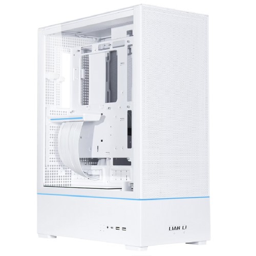 Gabinete Gamer Lian Li SUP01, ARGB, Mid Tower, Vidro Temperado, ATX, Sem Fonte, Com 3 Fans, Branco, SUP01W