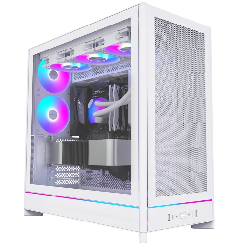 Gabinete Montech HS01 PRO ARGB Mid Tower ATX Branco | Terabyte