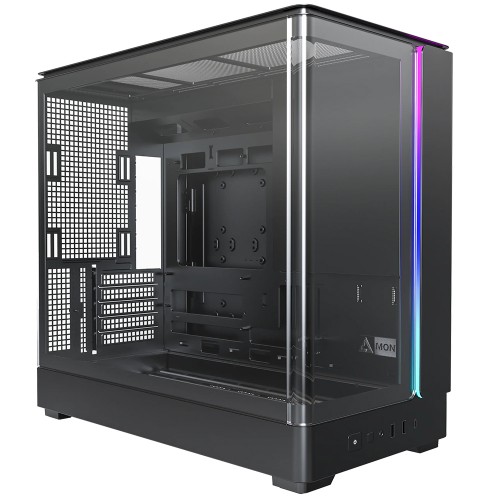 Gabinete Gamer Montech King 15, Vidro Temperado, Mini Tower, mATX, Sem Fans, Preto