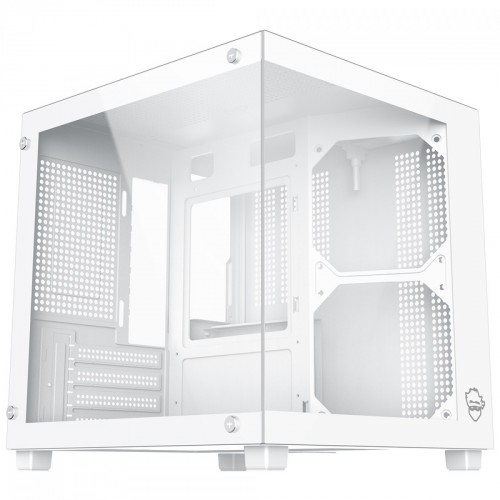 Gabinete Gamer Ninja Sato, Mini Tower, Vidro Temperado, M-ATX, Sem Fonte, Sem Fans, Branco, GN-CS-STMAWSF