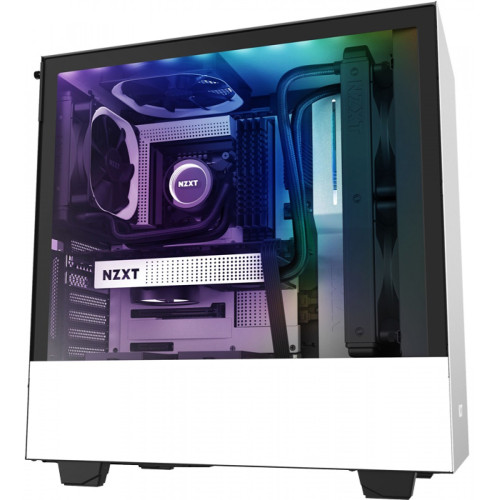 Gabinete Gamer NZXT H510i Mid Tower 2 Fans White - Terabyte