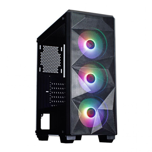 Gabinete Gamer Redragon Grindor, Mid Tower, Vidro Temperado, Black, Sem Fonte, Sem Fan
