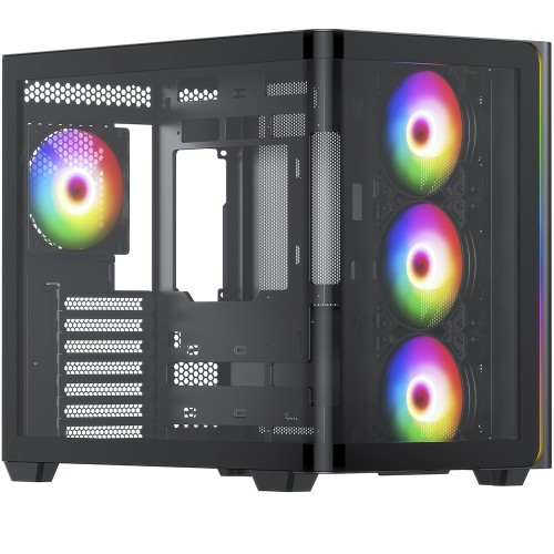 Gabinete Gamer SuperFrame Power Cube Cristal, Mid Tower, Vidro