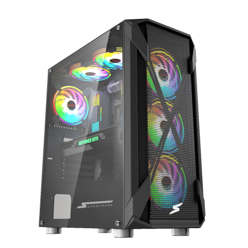 Gabinete Gamer SuperFrame Xtrike, RGB, Mid Tower, Acrílico, E-ATX ...