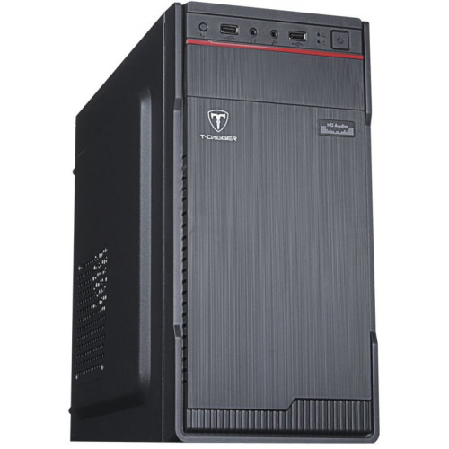 Gabinete Gamer T-Dagger, Swain, Mini Tower, Black, Com Fonte, Sem Fan, T-TGC220