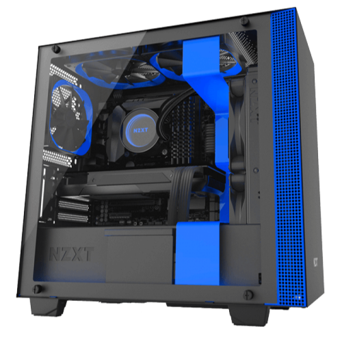 Gabinete Gamer NZXT H400I, Mid Tower, Com 3 Fans, Vidro Temperado, Sem Fonte, CA-H400W-BL