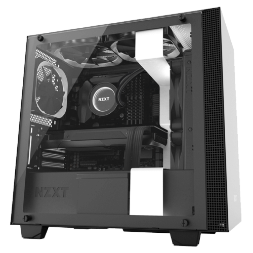 Gabinete Gamer NZXT H400I, Mid Tower, Com 3 Fans, Vidro Temperado, White, Sem Fonte, CA-H400W-WB