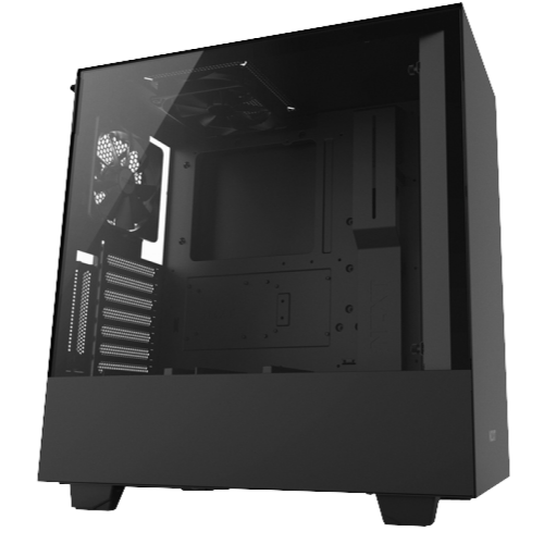Gabinete Gamer NZXT H500I, Mid Tower, Com 2 Fans, Vidro Temperado, Black, Sem Fonte, CA-H500W-B1