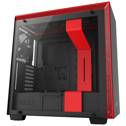Gabinete Gamer NZXT H700, Mid Tower, Com 4 Fans, Vidro Temperado, Black-Red, Sem Fonte, CA-H700B-BR