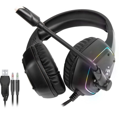 Headset Gamer Fortrek Blackfire, RGB, P2+USB, Preto, 70554