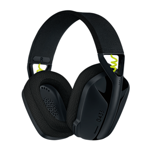 Headset Gamer Logitech G435 Lightspeed, Wireless, Bluetooth, Dolby Atmos, Drivers 40mm, PC, PS4, PS5, Preto, 981-001049