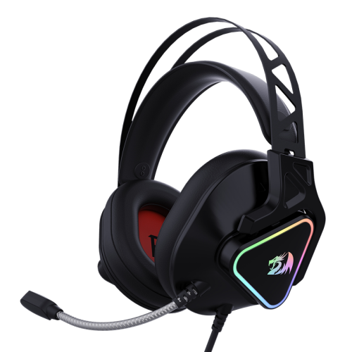 Headset Gamer Redragon Cadmus, RGB, USB, 7.1 Surround, Drivers De 53mm, Black, H370
